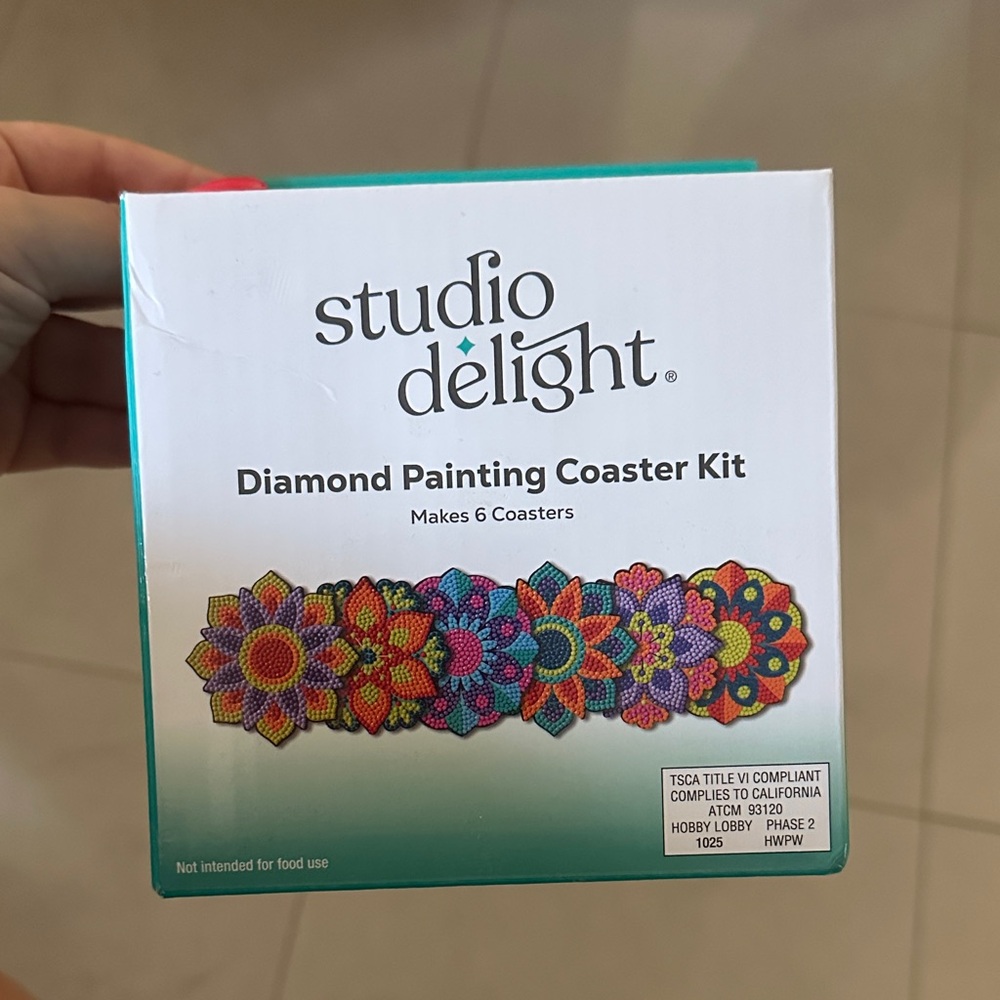 Studio Delight Diamond Painting Coaster Kit – Multicolor